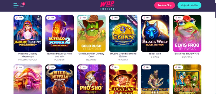 Fortune Casinon pelien aula