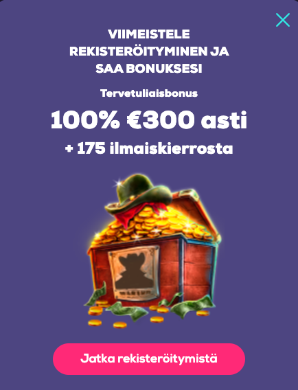 Fortune Casino bonus rekisteröitymisnäyttö