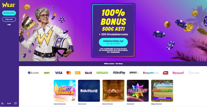 Wildz Casinon tervetuliaisbonus
